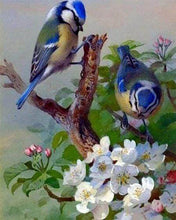 Load image into Gallery viewer, Diamond Painting | Diamond Painting - Tits on branch | Diamond Painting Flowers flowers | FiguredArt