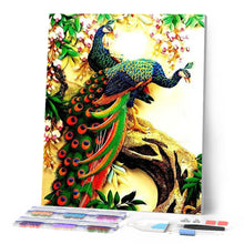 Load image into Gallery viewer, Diamond Painting - Peacocks on branches