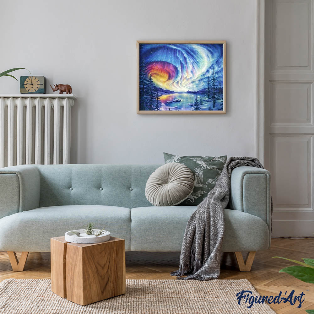Diamond Painting - Lake Landscape Winter