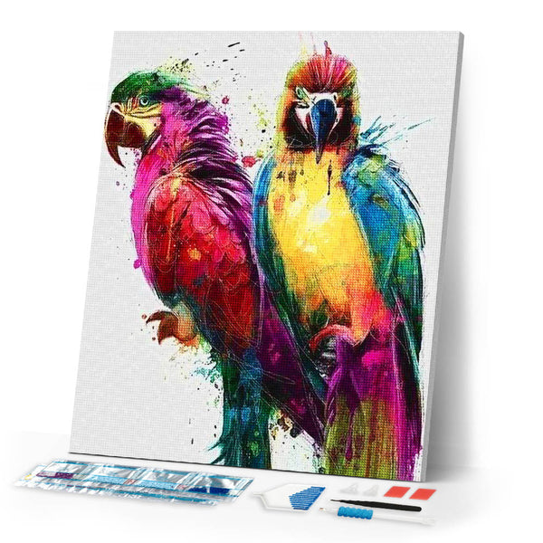 Diamond Painting | Diamond Painting - Design Parrots | animals birds Diamond Painting Animals parrots | FiguredArt