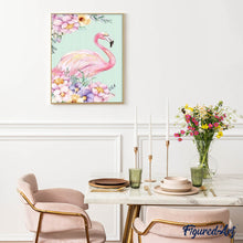 Load image into Gallery viewer, Diamond Painting - Pink Flamingo