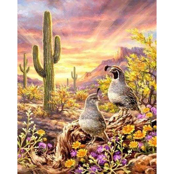Diamond Painting - Cactus and Animals