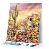 Diamond Painting | Diamond Painting - Cactus and Animals | animals Diamond Painting Animals | FiguredArt
