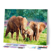 Load image into Gallery viewer, Diamond Painting - Elephants Family