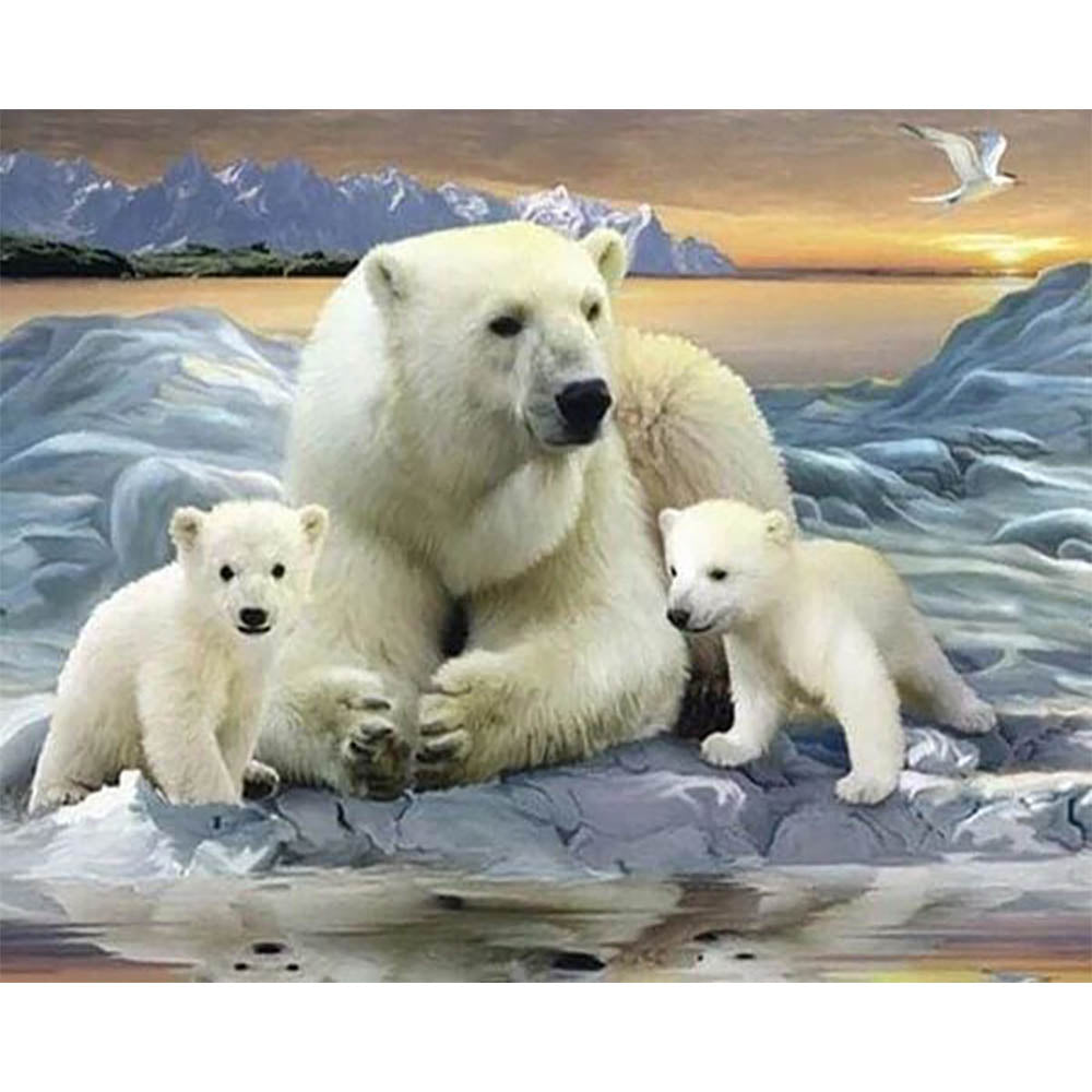 Diamond Painting - Polar Bears