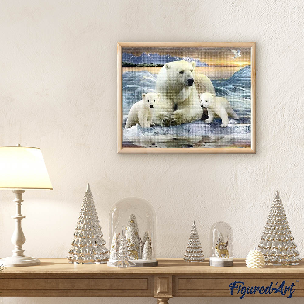 Diamond Painting - Polar Bears