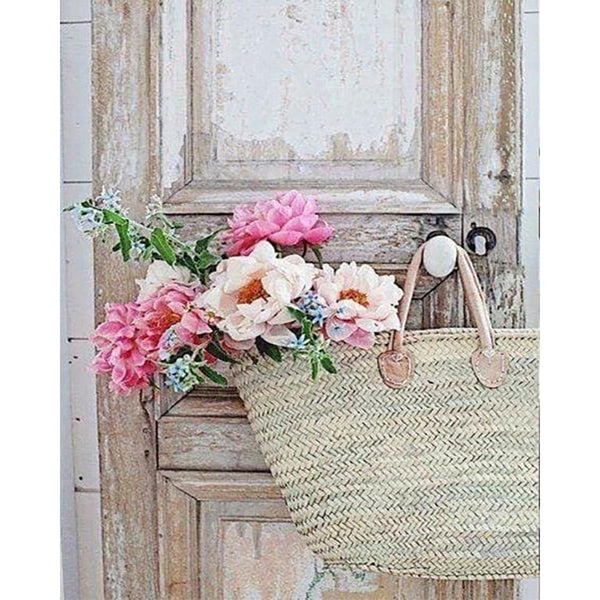 Diamond Painting - Bag and flowers