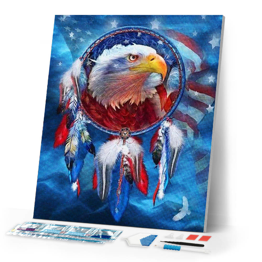Diamond Painting | Diamond Painting - The Eagle USA | animals Diamond Painting Animals eagles | FiguredArt