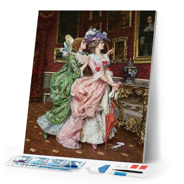 Diamond Painting | Diamond Painting - Courtesans | Diamond Painting Romance romance | FiguredArt
