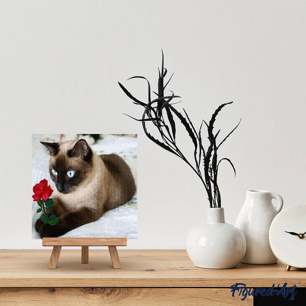 Diamond Painting - Romantic Cat