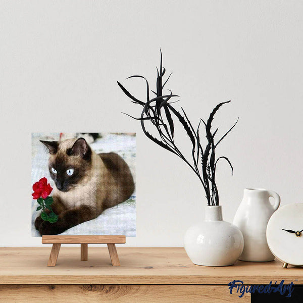Diamond Painting - Romantic Cat
