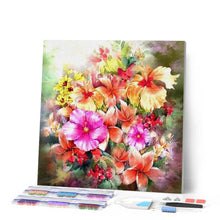 Load image into Gallery viewer, Diamond Painting - Multi Color Flowers