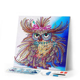 Diamond Painting | Diamond Painting - Fashion Owl | animals Diamond Painting Animals owls | FiguredArt