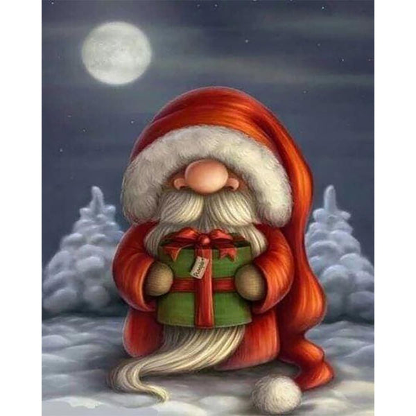 Diamond Painting - Father Christmas in his Hood
