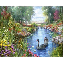 Load image into Gallery viewer, Diamond Painting - Black Swans