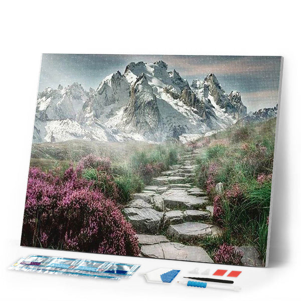 Diamond Painting | Diamond Painting - Mountain Path | Diamond Painting Landscapes landscapes mountains | FiguredArt