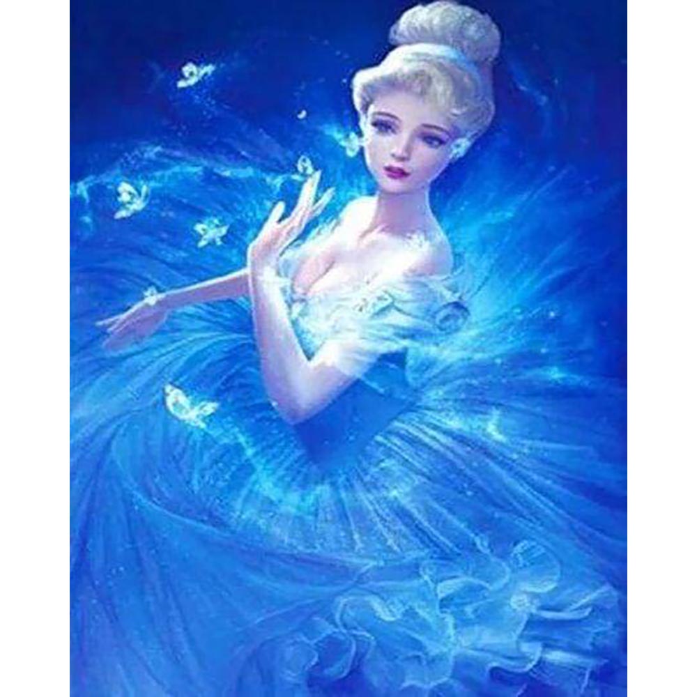 Diamond Painting - Princess in Blue