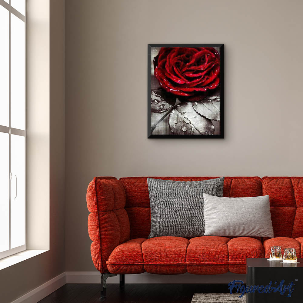 Diamond Painting - Red Rose