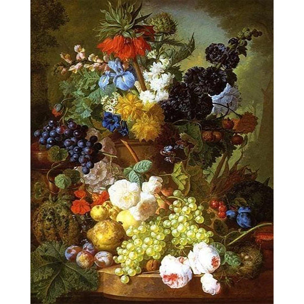 Diamond Painting - Large basket of fruits