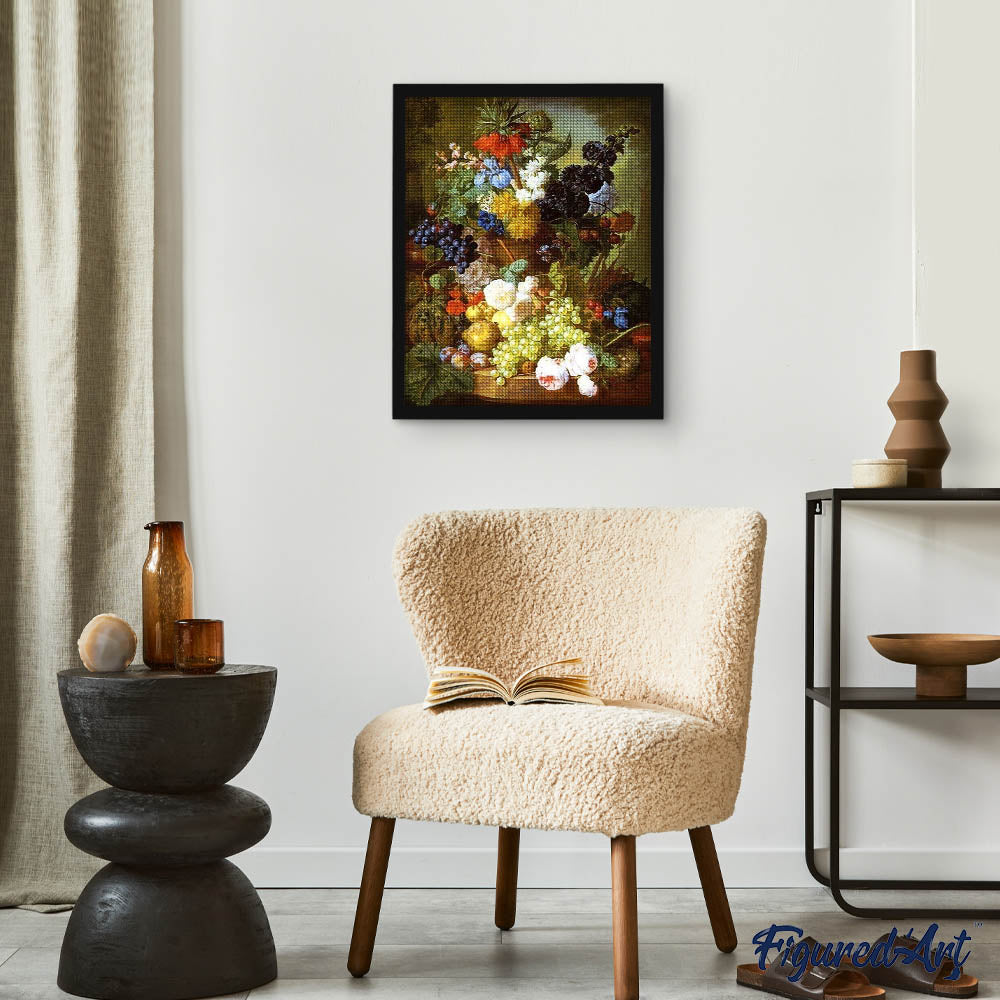 Diamond Painting - Large basket of fruits