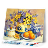 Diamond Painting | Diamond Painting - Flowers and Apricots | Diamond Painting Flowers flowers | FiguredArt