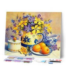 Load image into Gallery viewer, Diamond Painting - Flowers and Apricots