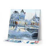 Diamond Painting | Diamond Painting - House of Snows | Diamond Painting Landscapes landscapes winter | FiguredArt