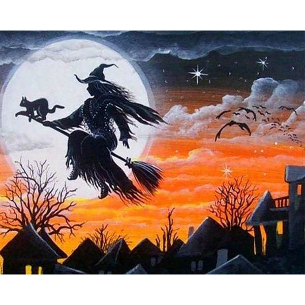 Diamond Painting - Witch in Flight
