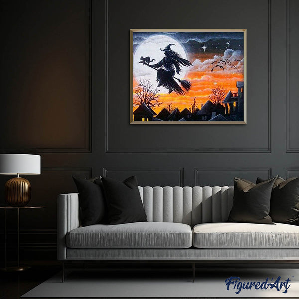 Diamond Painting - Witch in Flight