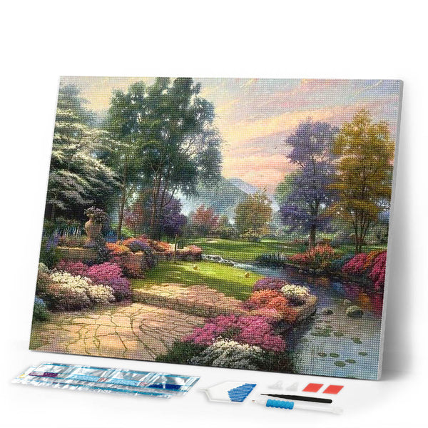 Diamond Painting | Diamond Painting - Amazing Garden | Diamond Painting Landscapes landscapes | FiguredArt