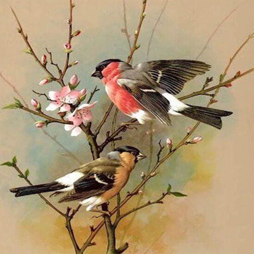 Diamond Painting - Little Bird on Branch
