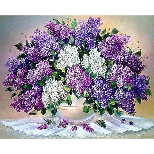 Diamond Painting - Bouquet Purple