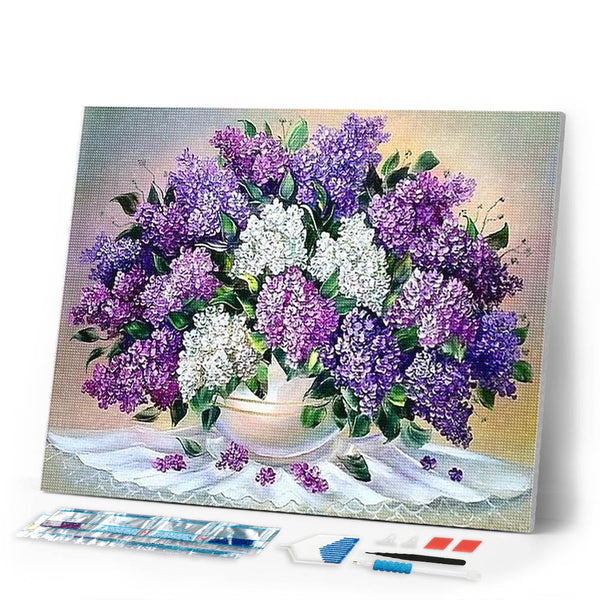 Diamond Painting | Diamond Painting - Bouquet Purple | Diamond Painting Flowers flowers | FiguredArt