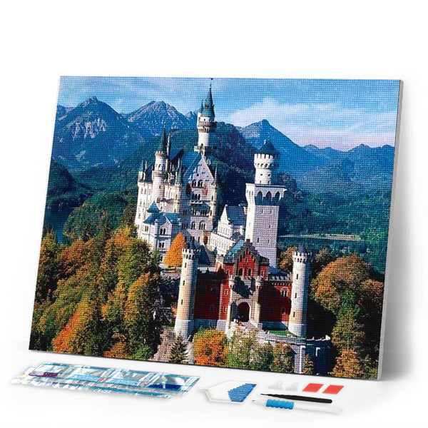 Diamond Painting | Diamond Painting - Castle Fortress | castles cities Diamond Painting Cities | FiguredArt