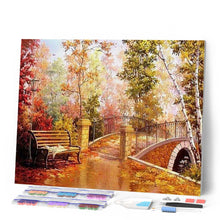 Load image into Gallery viewer, Diamond Painting - Bridge during Fall