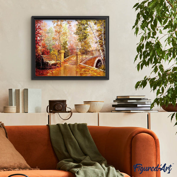 Diamond Painting - Bridge during Fall