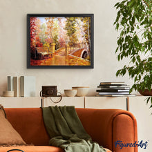 Load image into Gallery viewer, Diamond Painting - Bridge during Fall