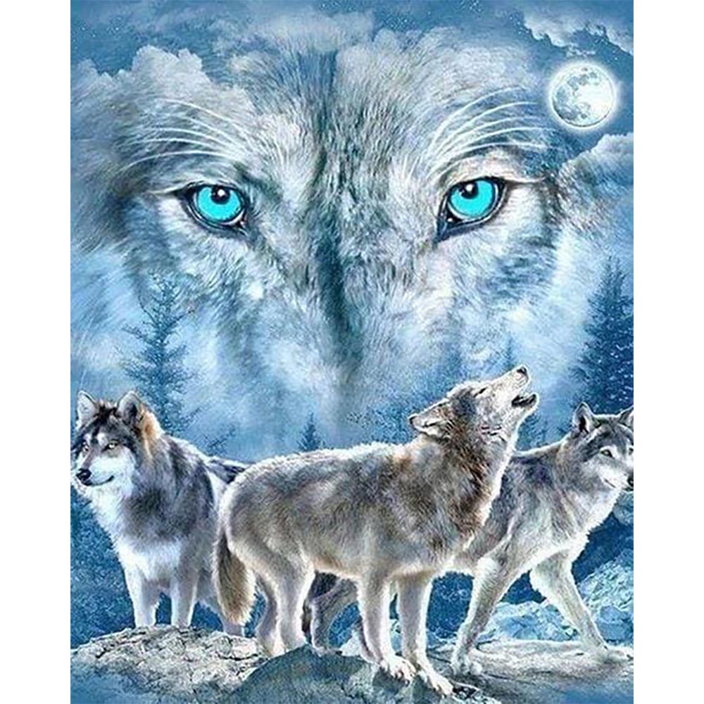 Diamond Painting - Pack of Wolves