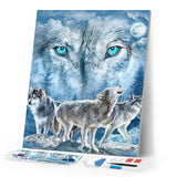 Diamond Painting | Diamond Painting - Pack of Wolves | animals Diamond Painting Animals rabbits wolves | FiguredArt
