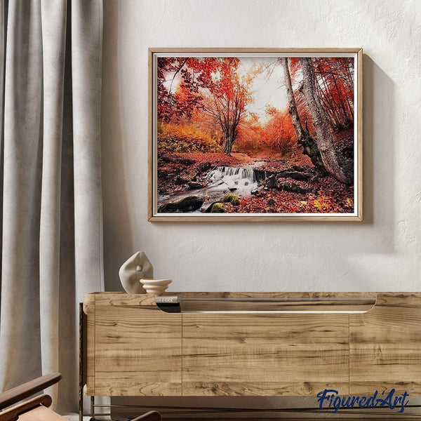 Diamond Painting - Small river in the Forest