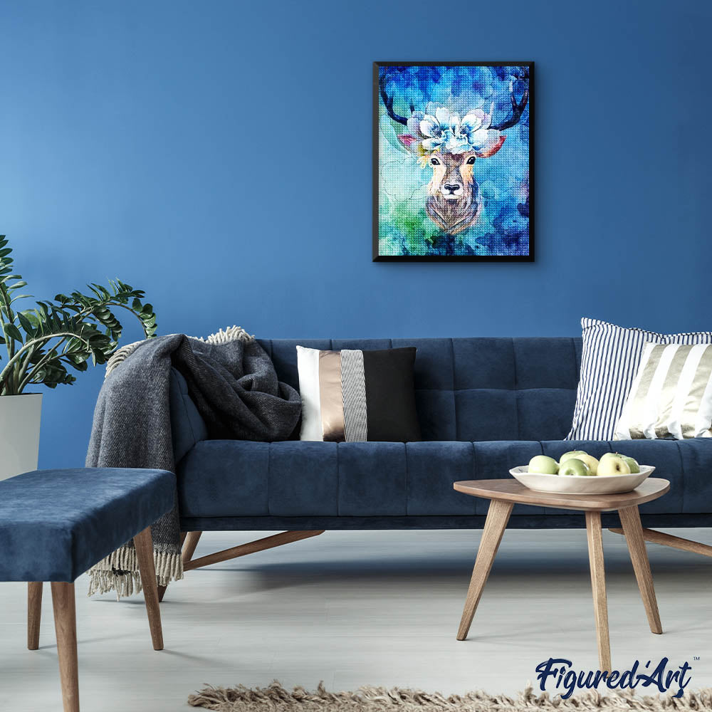 Diamond Painting - Deer Flowers