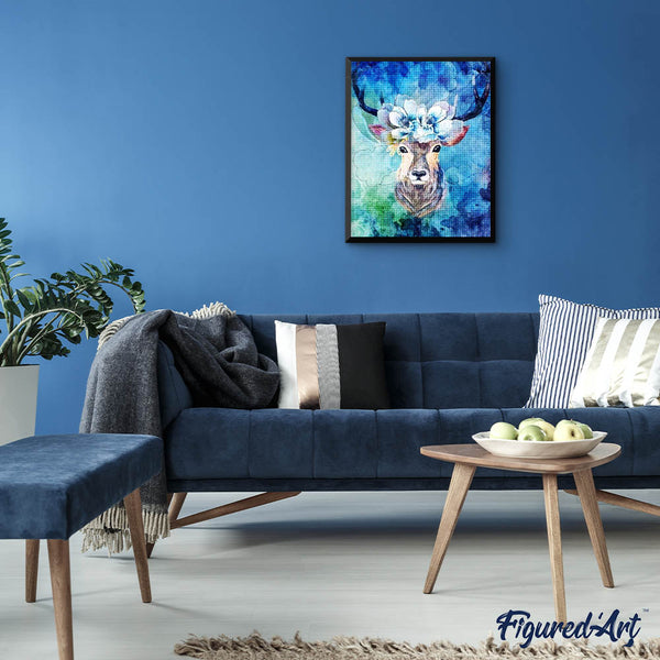 Diamond Painting - Deer Flowers