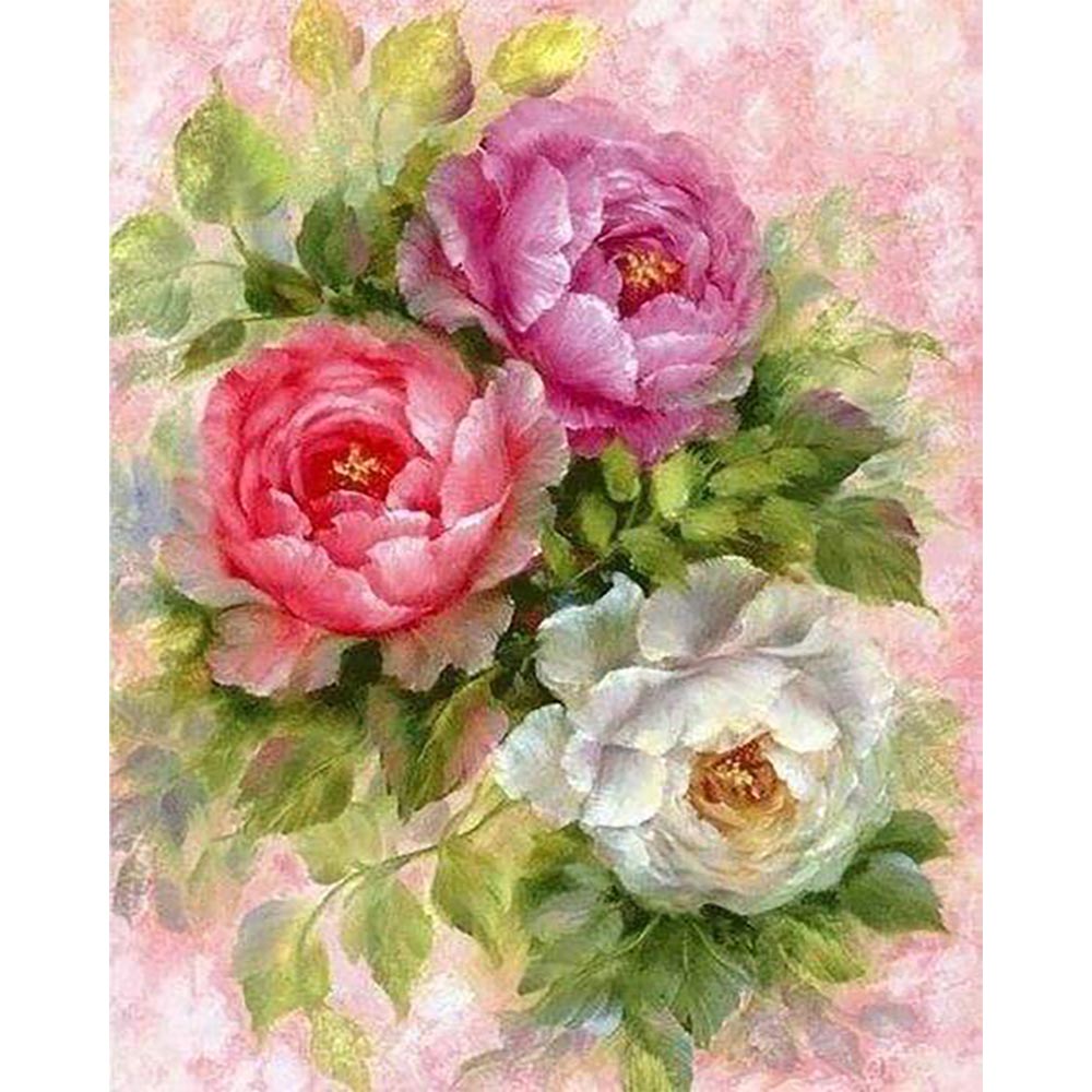 Diamond Painting - Flowers 3 colors
