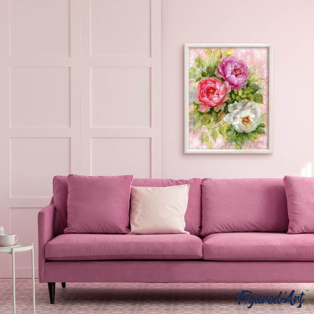 Diamond Painting - Flowers 3 colors