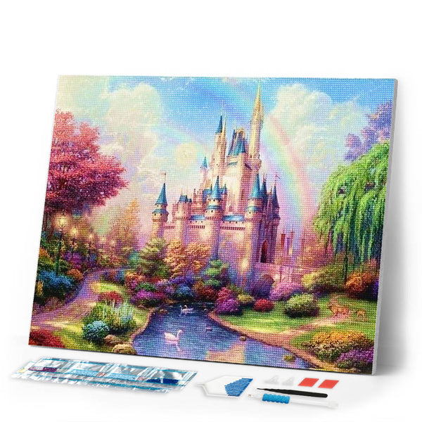 Diamond Painting | Diamond Painting - Bright Castle | castles Diamond Painting Romance romance | FiguredArt