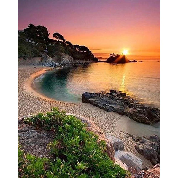Diamond Painting - Beach and Sunset