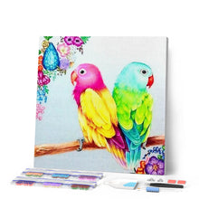 Load image into Gallery viewer, Diamond Painting - Colorful Parakeets