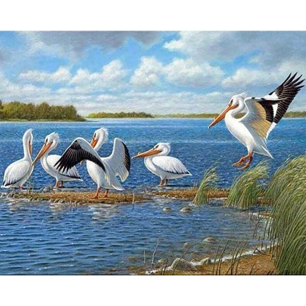 Diamond Painting - Birds on the Lake