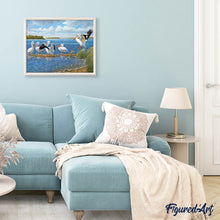 Load image into Gallery viewer, Diamond Painting - Birds on the Lake
