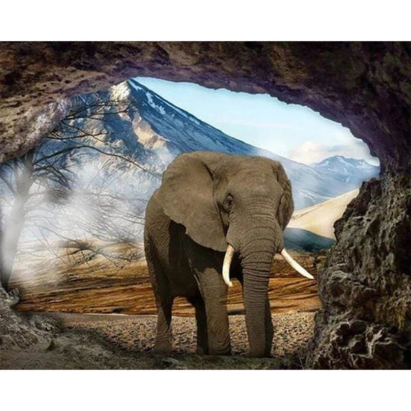 Diamond Painting - Elephant View